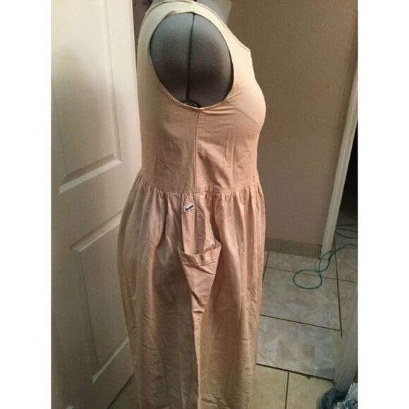 CHICO'S beige sleeveless cotton dress size 1 - Picture 2 of 3